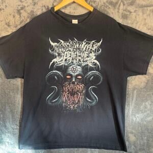 Band x Tee Born With Open Eyes Metal/Purgatorium Graphic T Shirt Men’s XL Black
